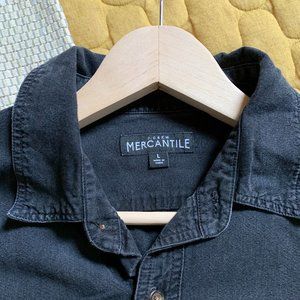 Men's Black Denim J Crew Shirt